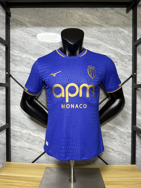 AAA Quality Monaco 25/26 Away Blue Soccer Jersey(Player)
